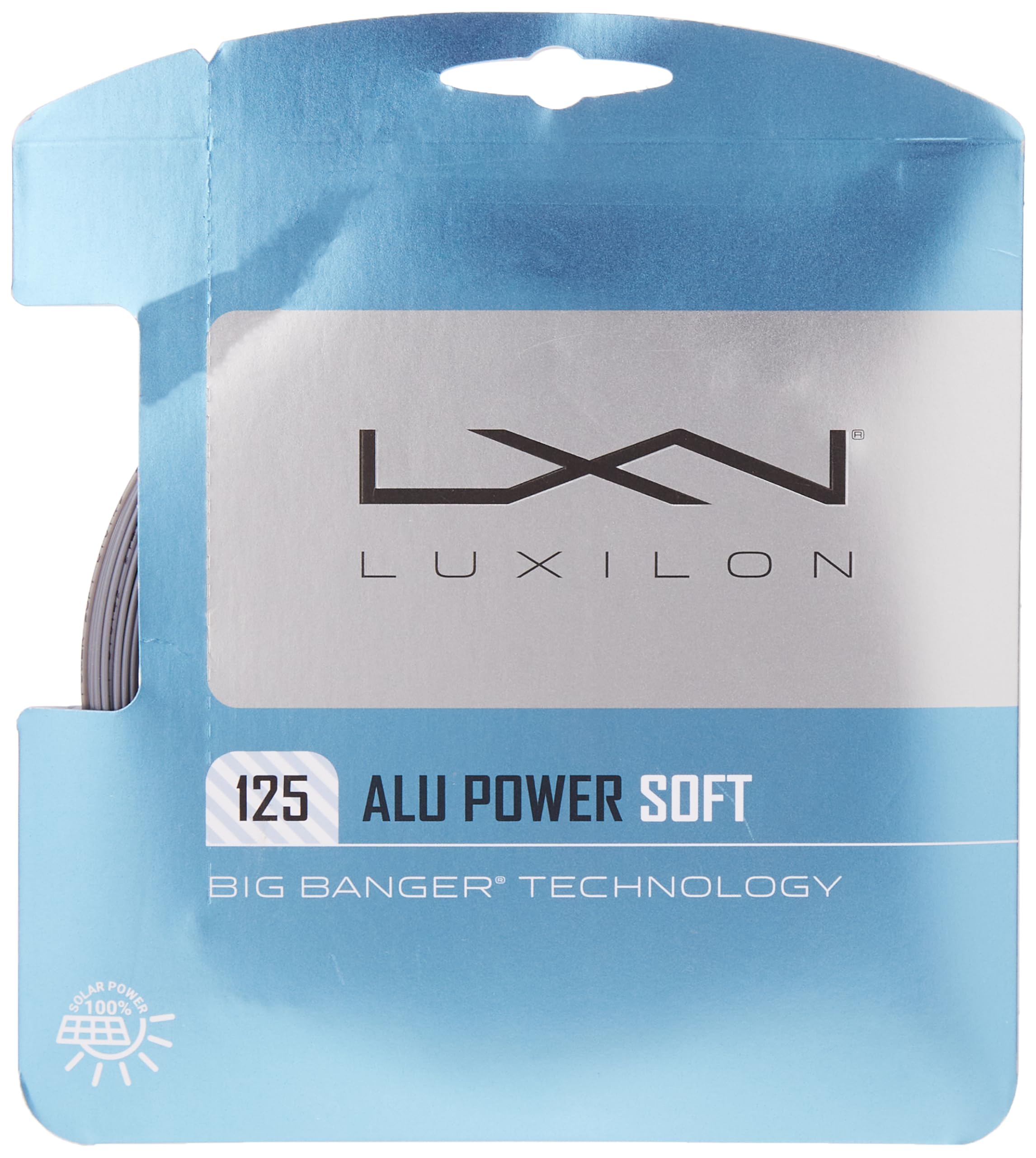 LUXILON(ルキシロン) テニス ストリング ガット ALU POWER 125(アルパワーソフト 125) 単張り シルバー WRZ990101