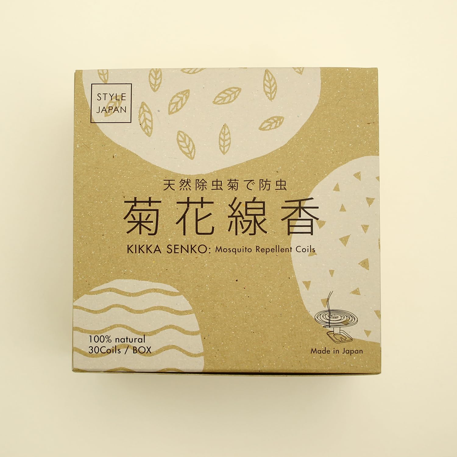 STYLE JAPAN(スタイルジャパン) 菊花 線香 mosquito coil 天然 防虫 標準型 10巻×3包入 日本製