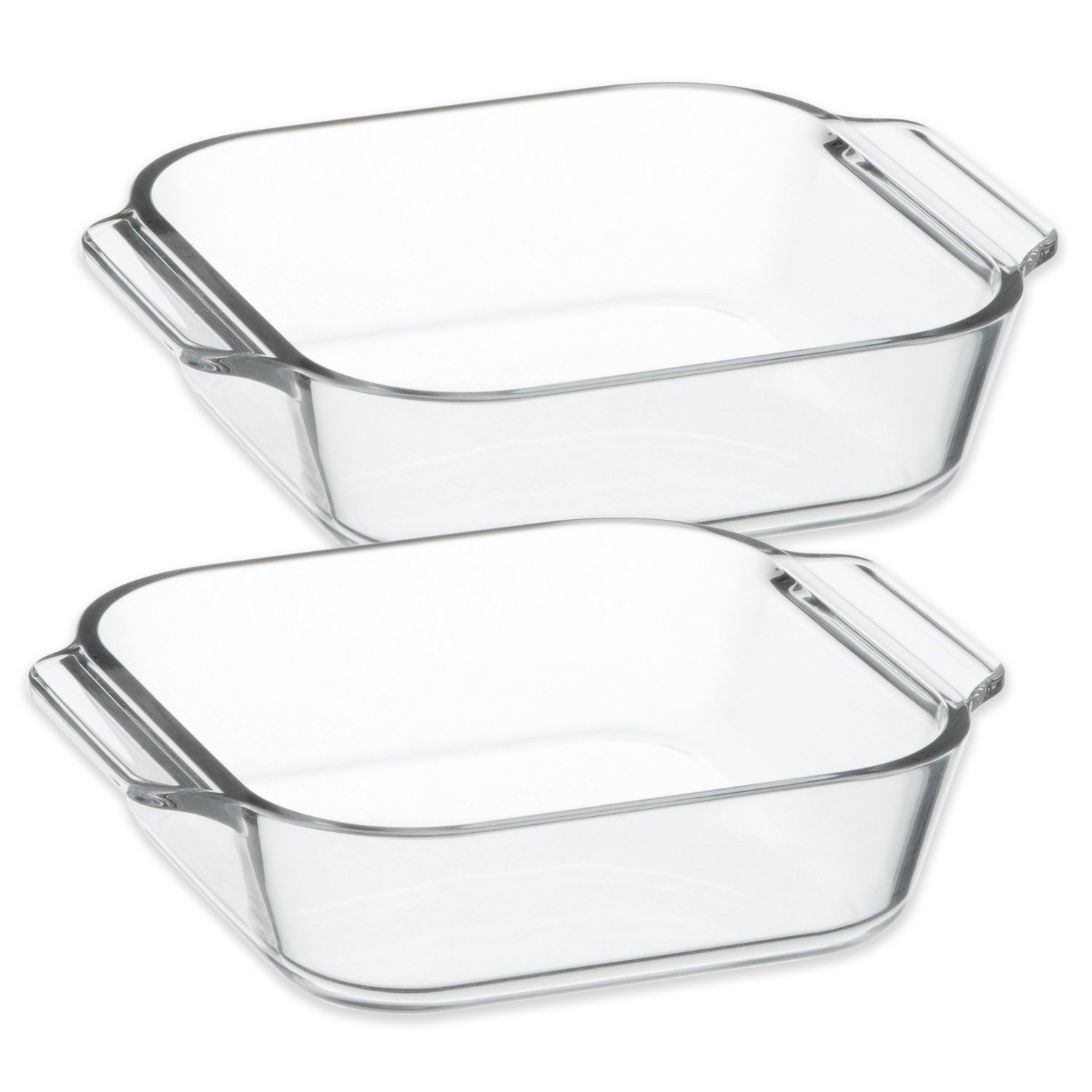 iwaki オーブントースター皿 ハーフ 2枚組 セット 電子レンジ・オーブンOK 耐熱ガラス