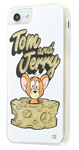 トムとジェリー iPhone SE（第2世代） / iPhone 8 / iPhone 7 / 6s / 6 ハード ケース カバー ラメグリ ラメが流れる 動く [ キラキラ ラ