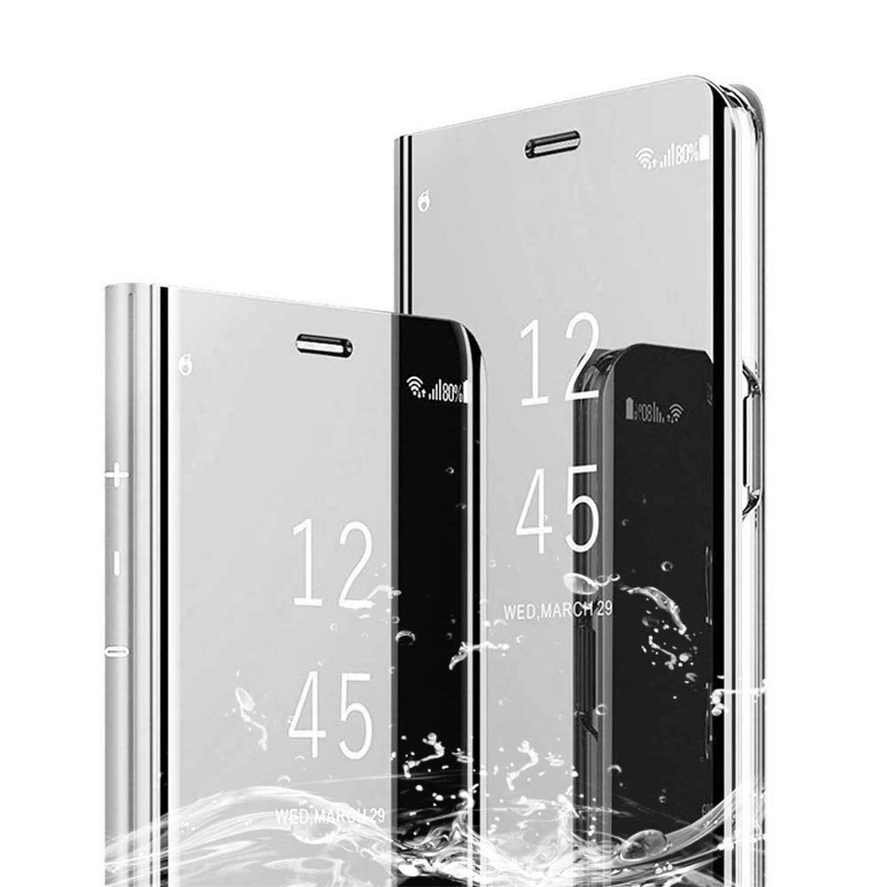[XCYYOO] iPhone 11（6.1） 半透明 鏡 手帳型ケース 手帳型カバー 携帯カバー 携帯ケース スマホケース ケース 手帳 クリスタルケース ア