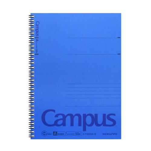 コクヨ Campus ツインリングノート A罫 6号(セミB5) 50枚 ス-T200A-B 青
