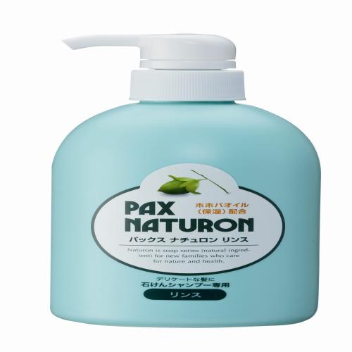 パックスナチュロン ポンプ式 リンス 500ml せっけんシャンプー 無添加 天然由来100% オーガニック 太陽油脂