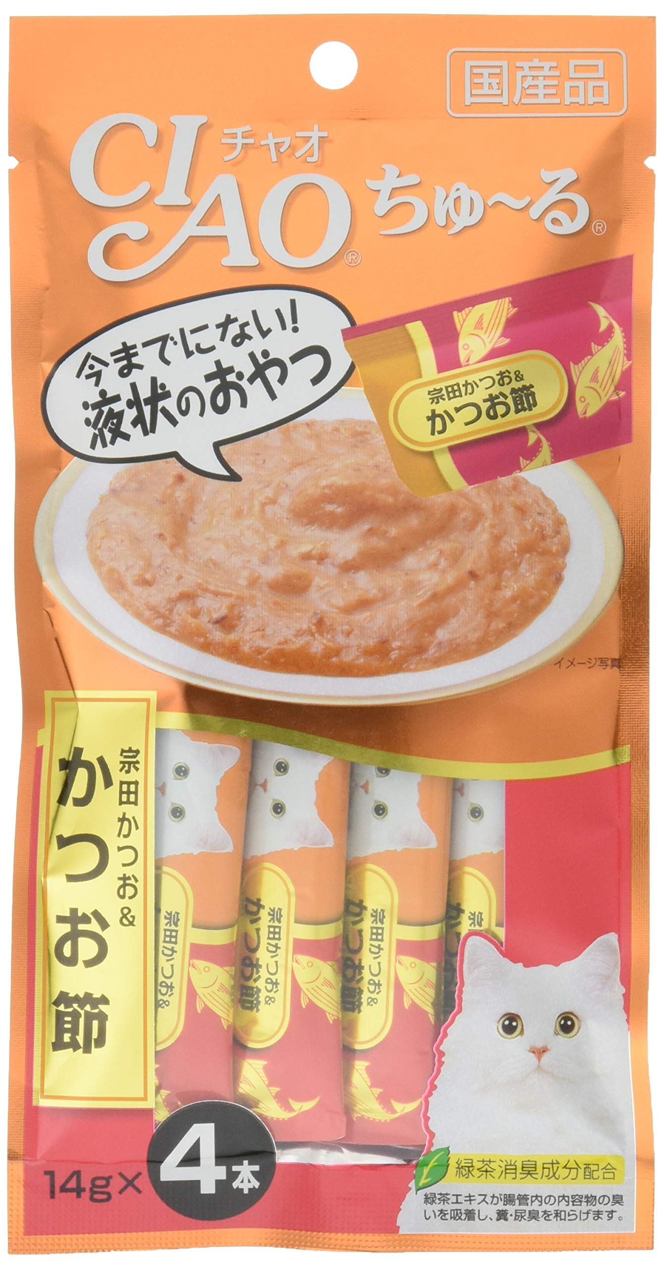 チャオ (CIAO) ちゅ~る 宗田かつおかつお節 4本 6個セット