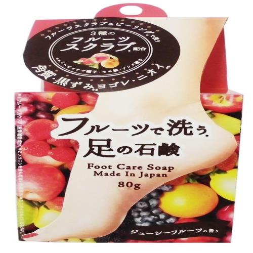 ペリカン石鹸 フルーツで洗う足の石鹸 80グラム (x 1)