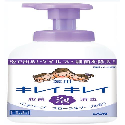 業務用 大容量キレイキレイ 薬用 泡ハンドソープ フローラルソープの香り 本体ポンプ 550ml(医薬部外品)