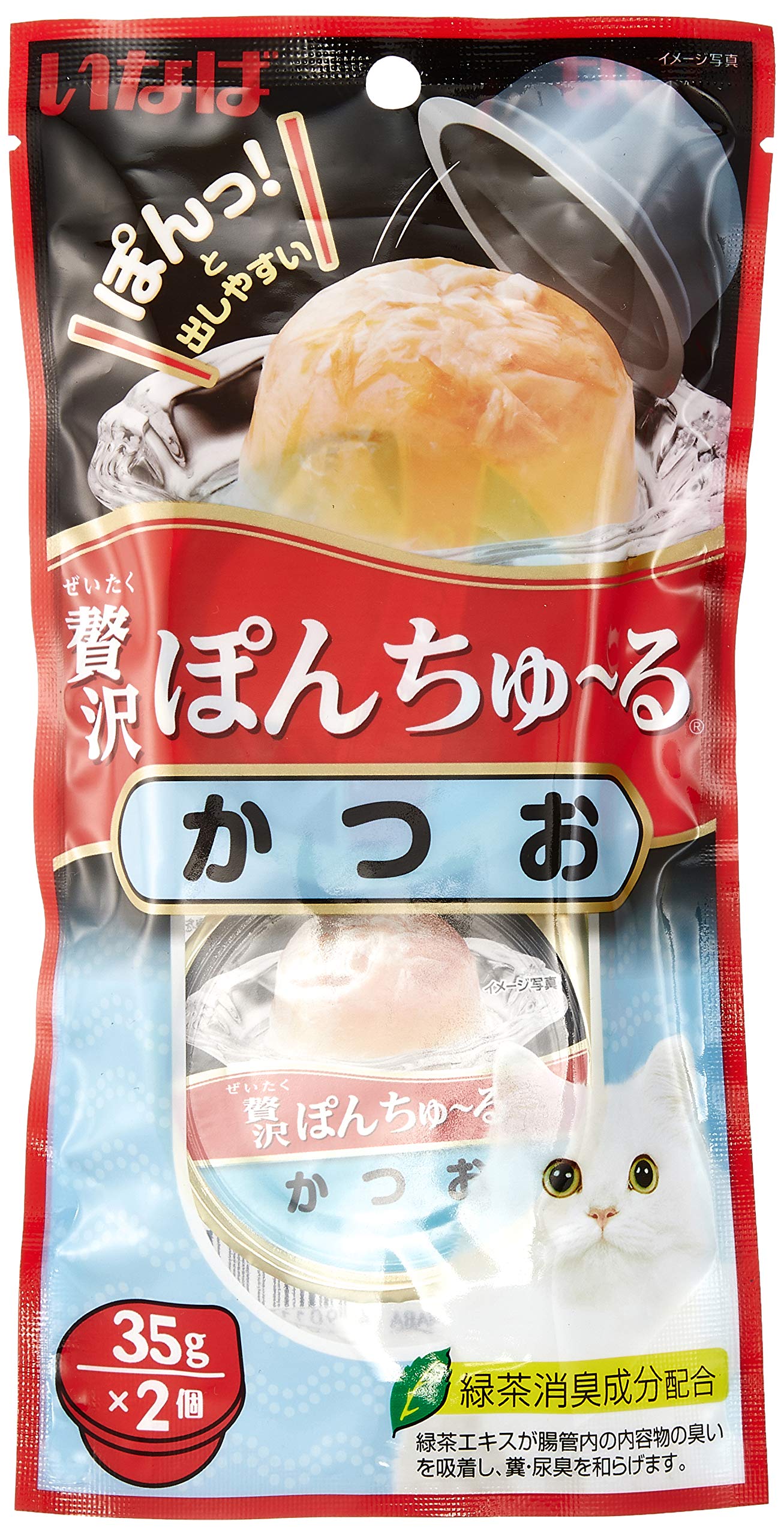 いなば 贅沢ぽんちゅ~る かつお 35g×2個 6個セット