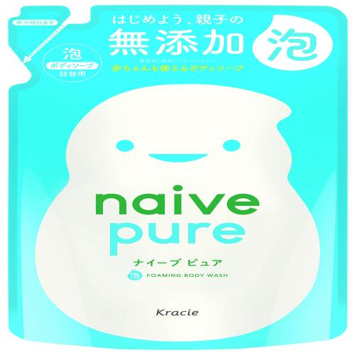 ナイーブピュア 無添加 泡ボディソープ 詰め替え 450ml ボディーソープ ボディウォッシュ 石鹸 石けん せっけん 赤ちゃん 子供 キッズ ベビー ソープ