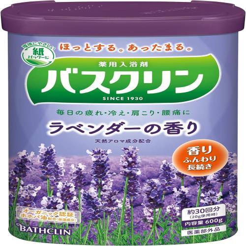 バスクリン入浴剤 ラベンダーの香り600g(約30回分) 疲労回復医薬部外品