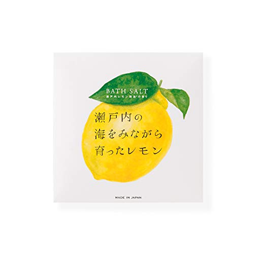 1包デイリーアロマ 瀬戸内レモン アロマバスソルト (40g)国産 日本製 レモンの香り 入浴剤 保湿 オーガニック アルガンオイル配合 海塩 天日塩 アロマ お風呂 プチギフト