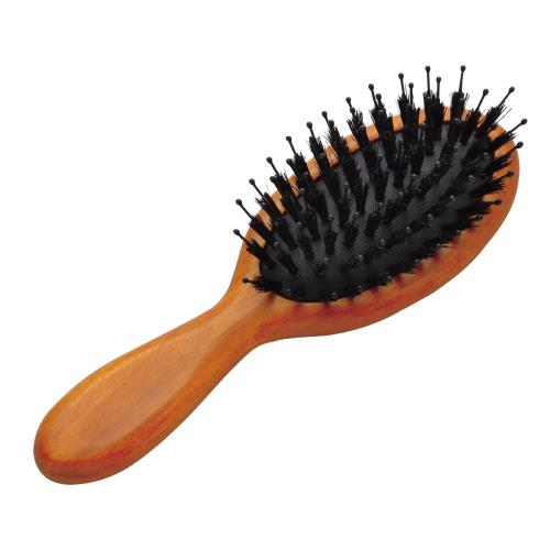 貝印 KAI ヘアブラシ ミニ ミックス クッションブラシ 天然毛 木 ヘアケア KQ3160