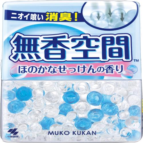 [ 無香空間 ] 置き型 消臭剤 芳香剤 玄関 クローゼット 部屋の芳香剤 消臭ビーズ でしっかり 消臭 トイレ ペット のニオイにも! 小林製薬 微香(本体/レギュラーサイズ/ほのかなせっけんの香り