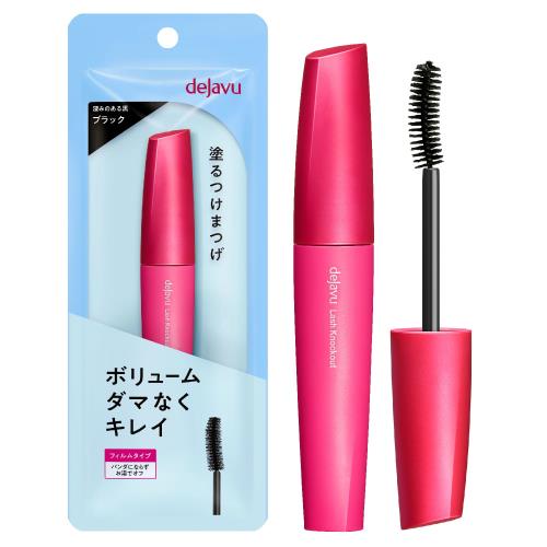 dejavu デジャヴュ 塗るつけまつげ ボリュームタイプ ラッシュノックアウト エクストラボリューム 1 ブラック マスカラ フィルムタイプ