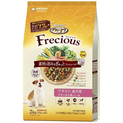 グラン・デリ フレシャス（Frecious）ドッグフード ドライ [成犬用] チキン＆小魚 2kg国産