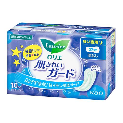 ロリエ 肌キレイガード 夜用 羽なし １０コ入