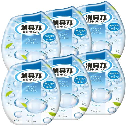 消臭力 [まとめ買い] 玄関 リビング 部屋用 置き型 せっけん 400m L×6個 お部屋の消臭力 部屋 寝室 消臭剤 消臭 芳香剤