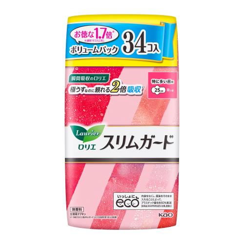 ロリエ 大容量 スリムガード ボリュームパック 特に多い昼用 34コ