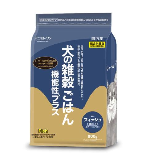 アニマル・ワン アニマルワン 犬の雑穀ごはん 機能性フィッシュ 800g