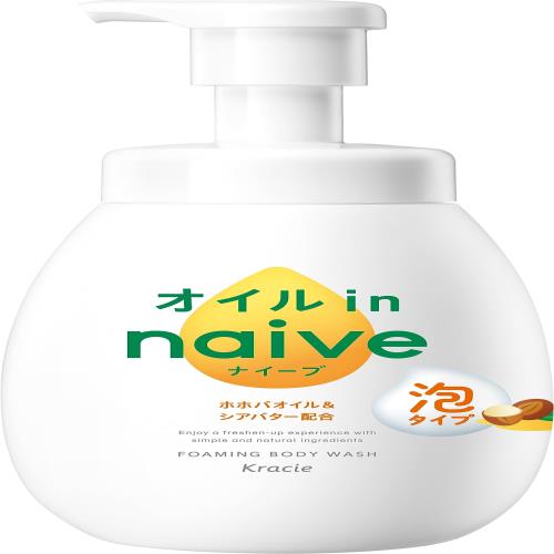 ナイーブ 泡で出てくる ボディソープ オイルイン ポンプ 600ml ボディーソープ ボディウォッシュ 石鹸 石けん せっけん 子供 キッズ ベビー ソープ