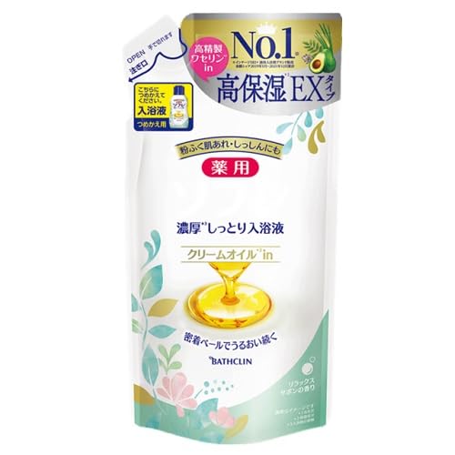 バスクリン 薬用ソフレ濃厚しっとり入浴液 Rサボンの香り 詰替 400ml