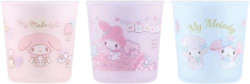スケーター(Skater) ベビーコップ 60ml 小さい コップ 4ヵ月〜 子供用 3P 抗菌 マイメロディ サンリオ うがい 歯磨き 練習用コップ BCUP1AG-A