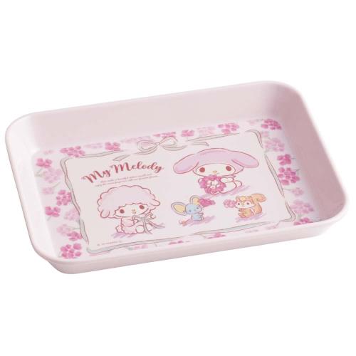 スケーター(skater) 小皿 メラミン ミニ プレート システム 食器 L トレー 皿 プレート 22.2cm×16.2cm サンリオ マイメロディ MTSI5-A