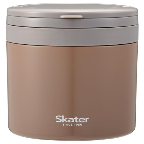 スケーター(Skater) 保温 保冷 スープジャー 大容量 500ml 折りたたみハンドル付 抗菌 ナッツブラウン LJFO5AG