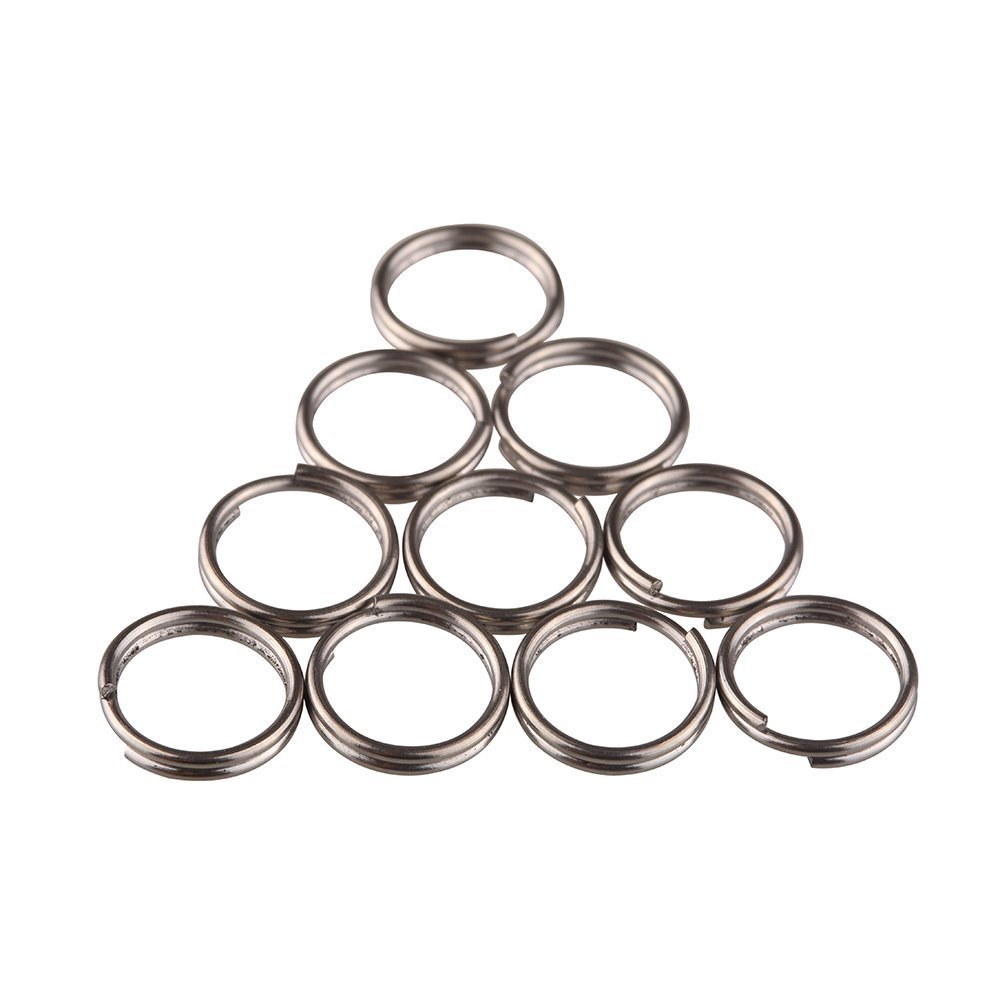 TISUR (Ti)チタン合金 軽量 外徑10/12/14mm 10個入り または 外徑25mm/32mm 5個入りキー ホルダー キー リング (12mm/10個入り)