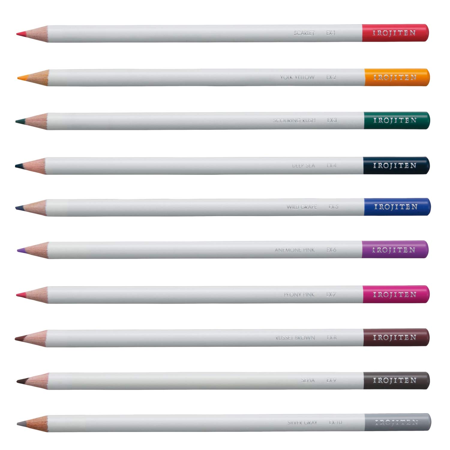 トンボ(Tombow) 鉛筆 色鉛筆 色辞典 新色10色セット CI-REX10CAZ