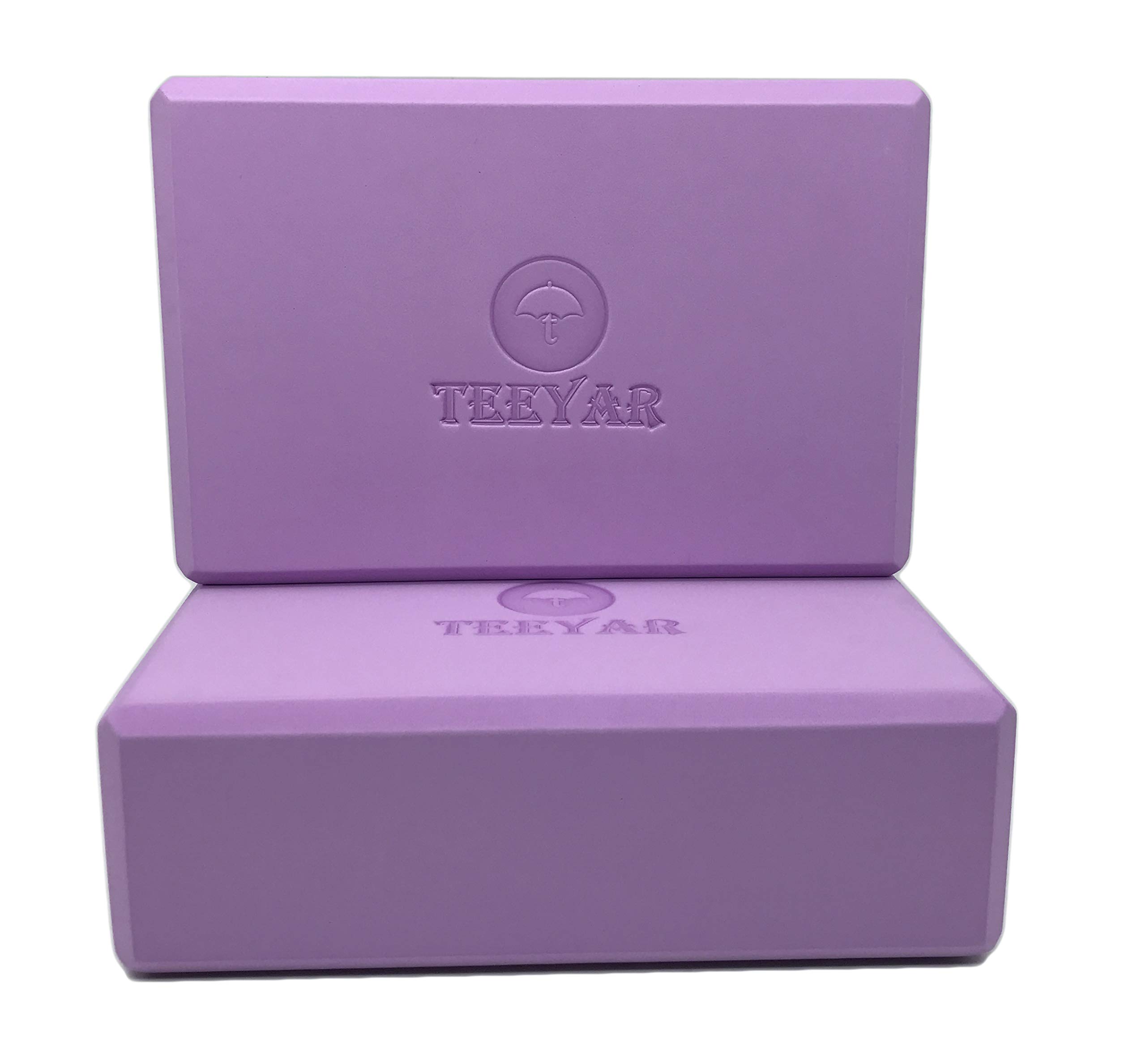 TEEYAR ヨガブロック 2個セット 3サイズ 23 x 15 x 7.4/7.6cm(高密度) また 大きい 23 x 15 x 10cm(中密度) 全30色 初心者/上級な ヨガぶろっく(Yog