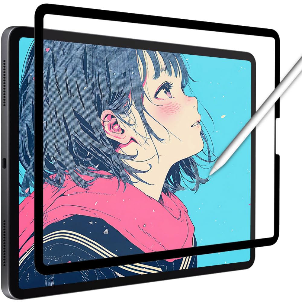 YMYWorld i Pad Pro 11 (2022 第4世代 M2 / 2020 / 2018) / i Pad Air 5 / i Pad Air4 用 ペーパーライク フィルム 着脱式 保護フ