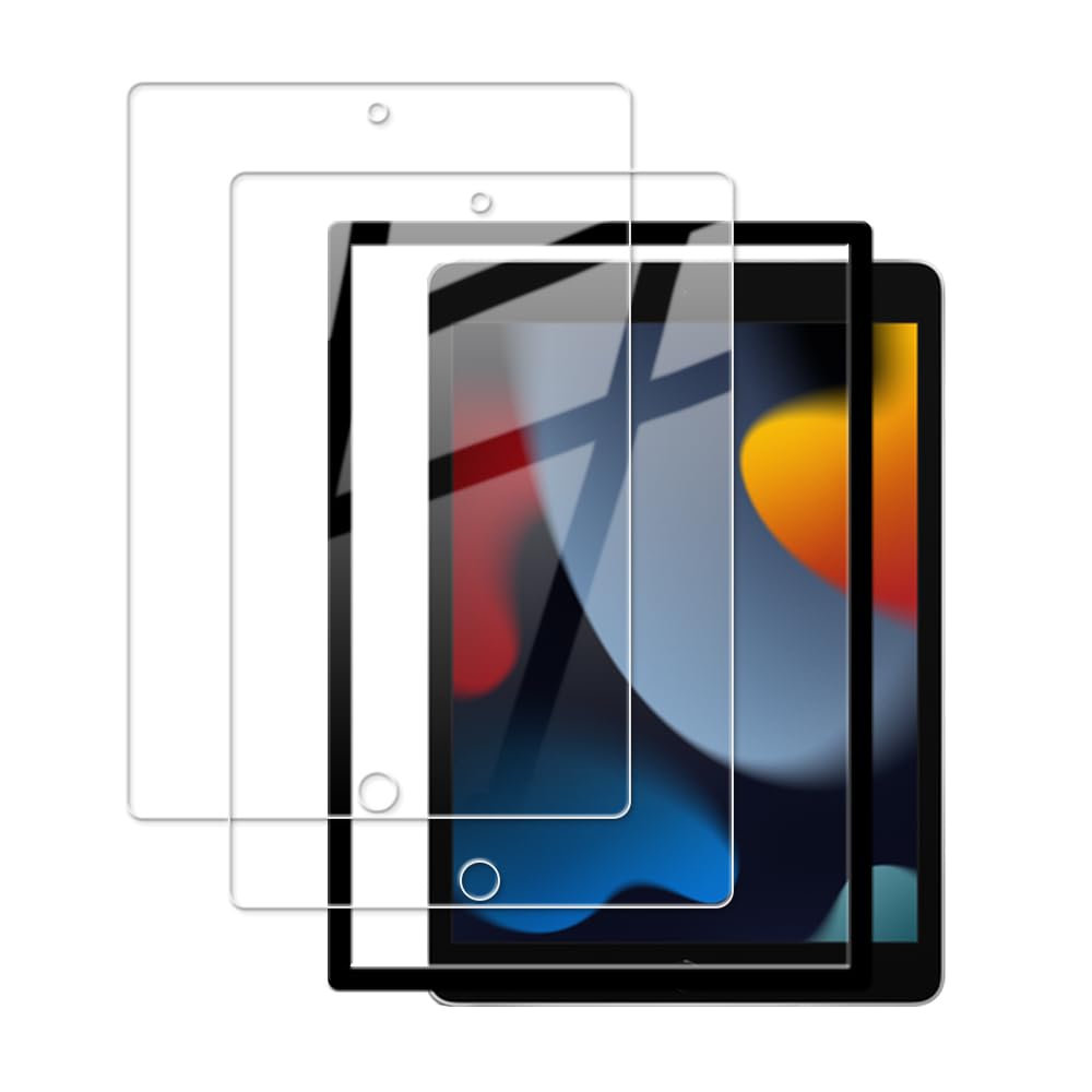 HKKAIS ipad 9世代 フィルム2 枚セット 日本旭硝子素材製ガラス ipad 10.2 / ipad 9世代 2021 / ipad 8世代 2020 / ipad 7世代 2019 用 ガ