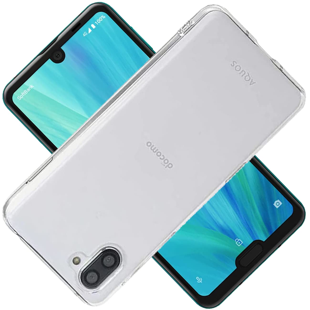 対応 AQUOS R3 SH-04L SHV44 808SH ケース クリア ケース AQUOSR3 カバー AQUOSSHV44 シェル スマホ保護カバー 〔SGS クリア 美しい 光沢感 落下防止