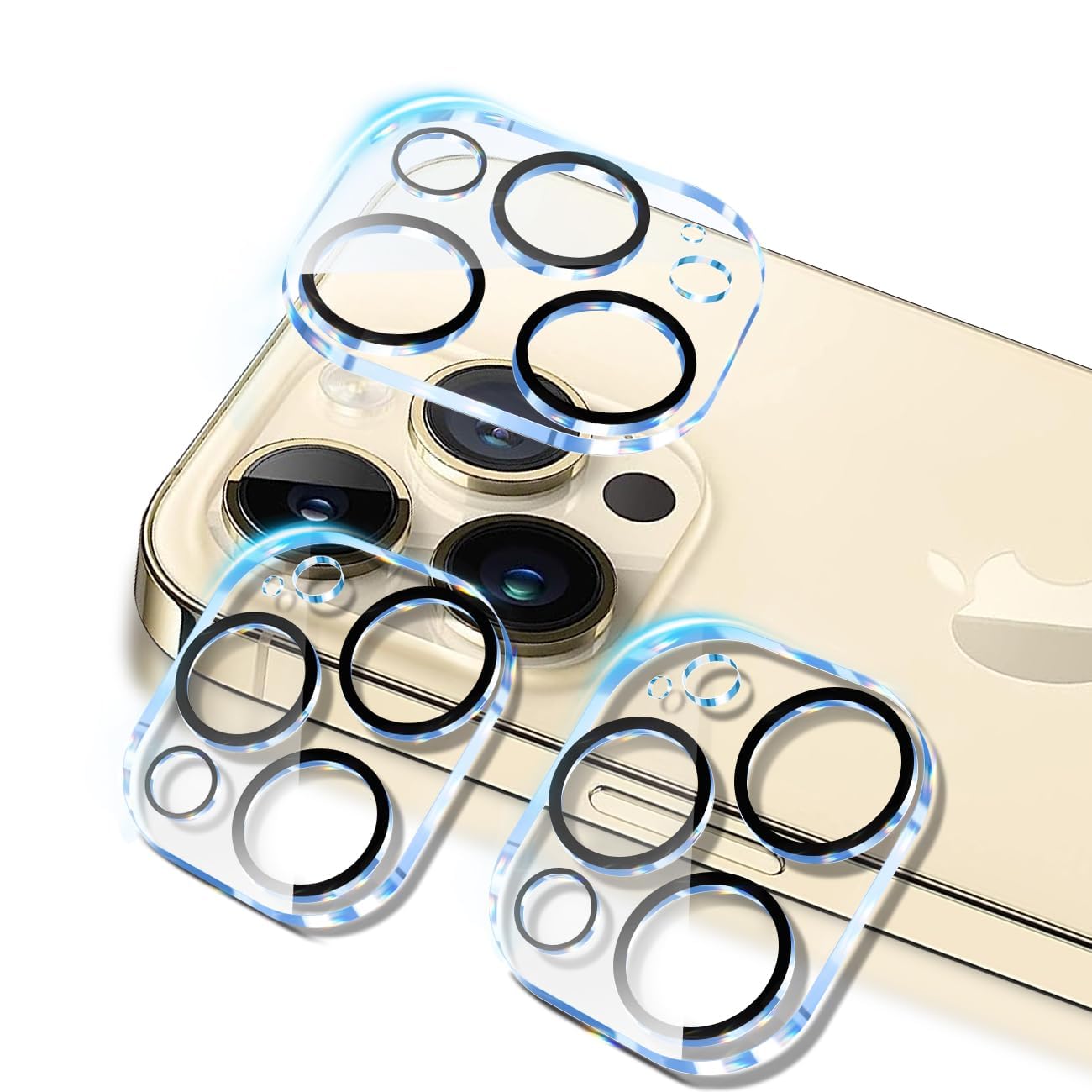 対応 i Phone 15 Pro / i Phone 15 Pro Max カメラフィルム 3枚セット-国産旭硝子素材 対応 apple iphone15 pro / 15pro MAX レンズフィ